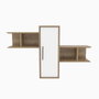 Hanah Home Olida Estantería de Pared Nogal y Blanco